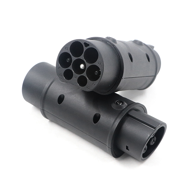 Evtaurus Tipo 2 a tipo 1 EV Adaptador de cargador ICE 62196 ENCHUFE A J1772 Adaptador de carga