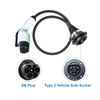 Evtaurus Tipo 2 a GBT EV Adaptador (IEC 62196 a GB/T) Cargo EV chinos en las estaciones tipo 2