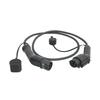 Evtaurus 7.2kw de fase única tipo1 a tipo2 cable de carga EV EV