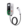 JT30 RFID Tarjeta Wallbox EV Estación de carga （16a 32a 7.2kw 11kW 22kW） con 5m o longitud personalizada SAE J1772 Cable e IEC 62196 Cable