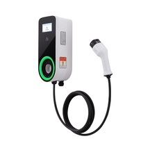 JT30 RFID Tarjeta Wallbox EV Estación de carga （16a 32a 7.2kw 11kW 22kW） con 5m o longitud personalizada SAE J1772 Cable e IEC 62196 Cable