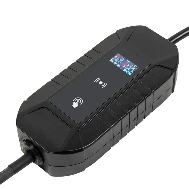 2025 AC 3.5/7kW Portable EV Charger Type 2 IEC 62196 Nueva energía 