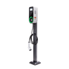 JT30 RFID Tarjeta Wallbox EV Estación de carga （16a 32a 7.2kw 11kW 22kW） con 5m o longitud personalizada SAE J1772 Cable e IEC 62196 Cable