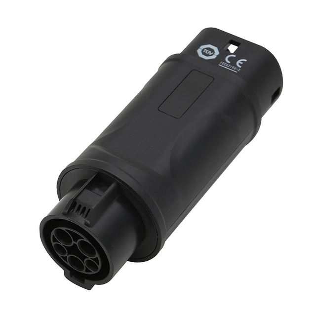 El adaptador EV Tipo 2 a Tipo 2 16A/32A Fase única sin cable de 32A tipo 1 (SAE J1772) Macho a Tipo 2 (IEC62196) Hembra